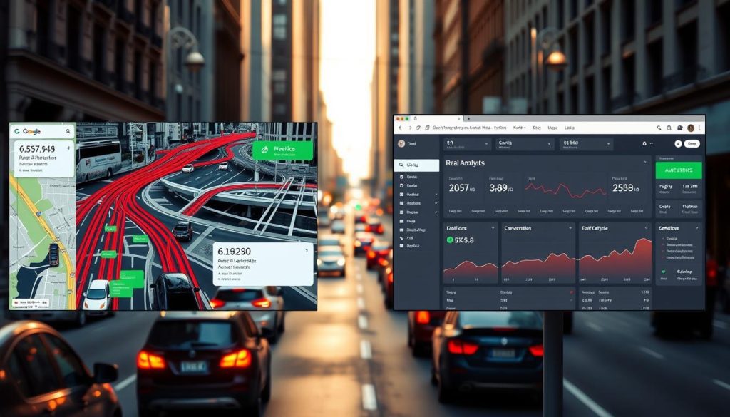 perbandingan trafik google maps dan website bisnis