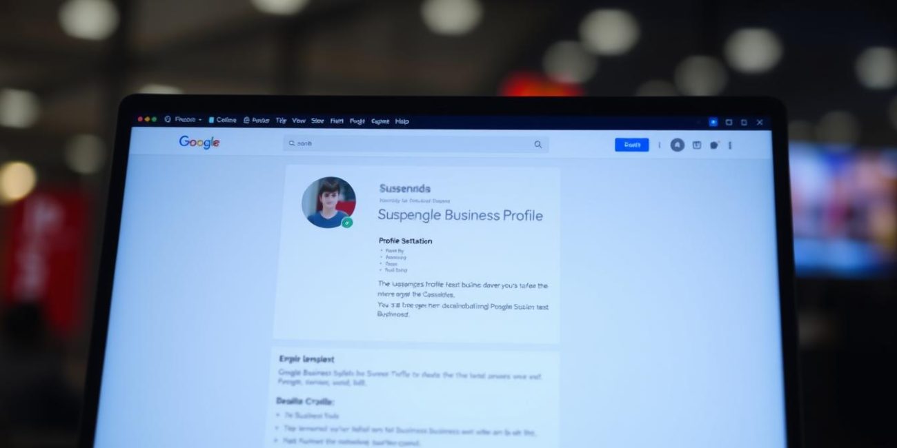 Google Business Profile Suspended